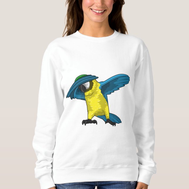 Parrot at Hip Hop Dance Dab Sweatshirt (Front)