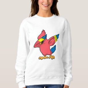 Parrot at Hip Hop Dance Dab Sweatshirt