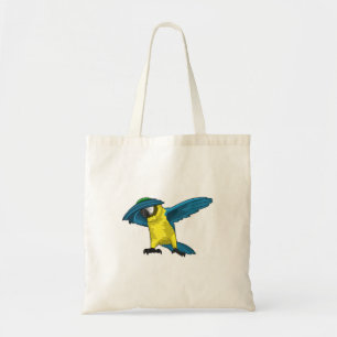 Parrot at Hip Hop Dance Dab Tote Bag