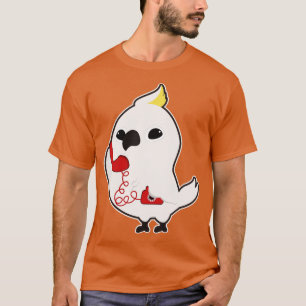 Parrot at Telephone with Telephone receiver T-Shirt