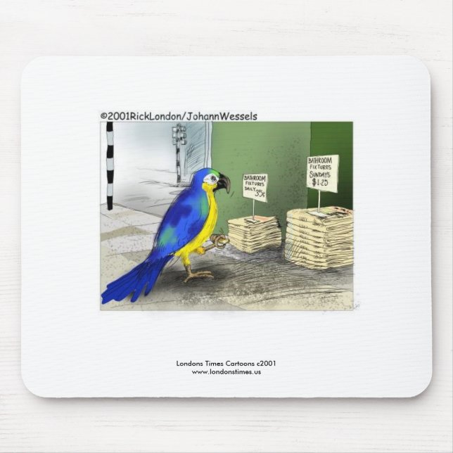 Parrot Bathroom Fixtures Mouse Pad (Front)