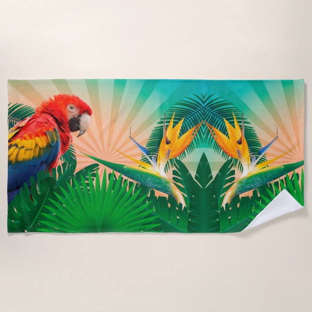 Parrot Beach Towel (Front)