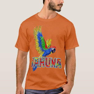 Parrot below Kahuna Sun Sport Surf Skate Sk8 Style T-Shirt