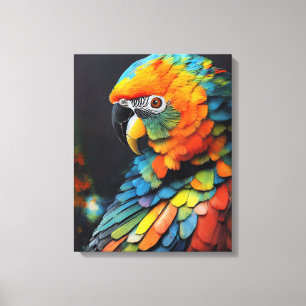 Parrot Bird Animal Discovery Adventure Nature Canvas Print