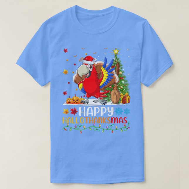 Parrot Bird Lover Funny Happy Parrot HelloThanksMa T-Shirt (Design Front)