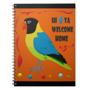 Parrot bird picture perfect art notebook