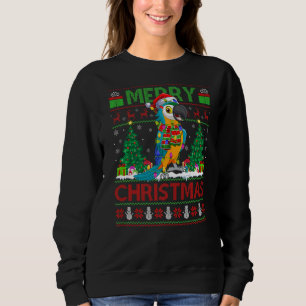 Parrot Bird  Xmas Tree Ugly Santa Parrot Christmas Sweatshirt