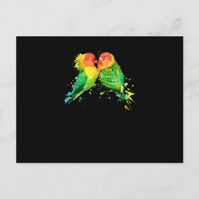 Parrot birds lover postcard (Front)