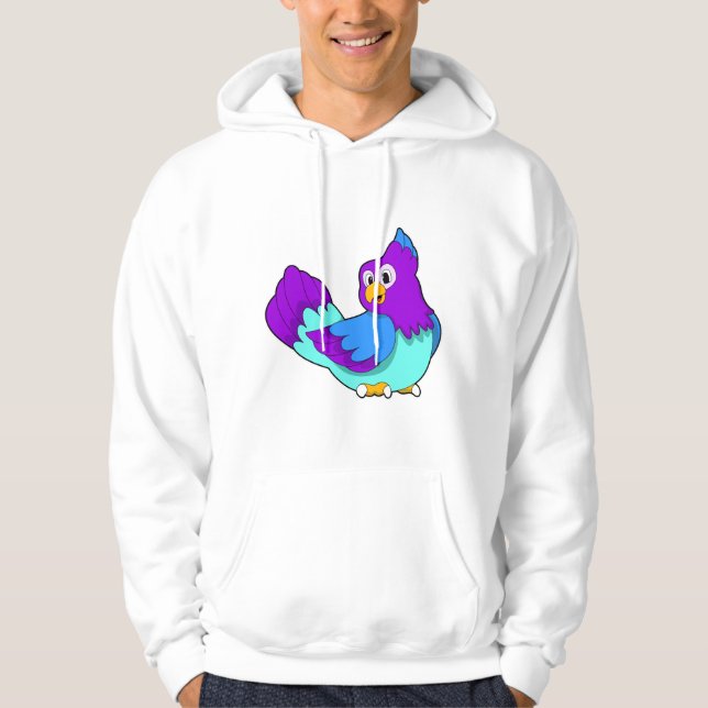 Parrot blue hoodie (Front)