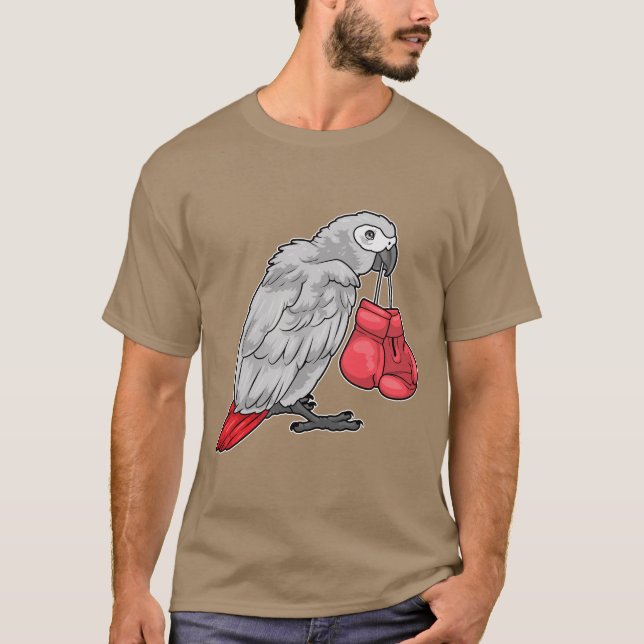 Parrot Boxer Boxing gloves Boxing T-Shirt (Front)