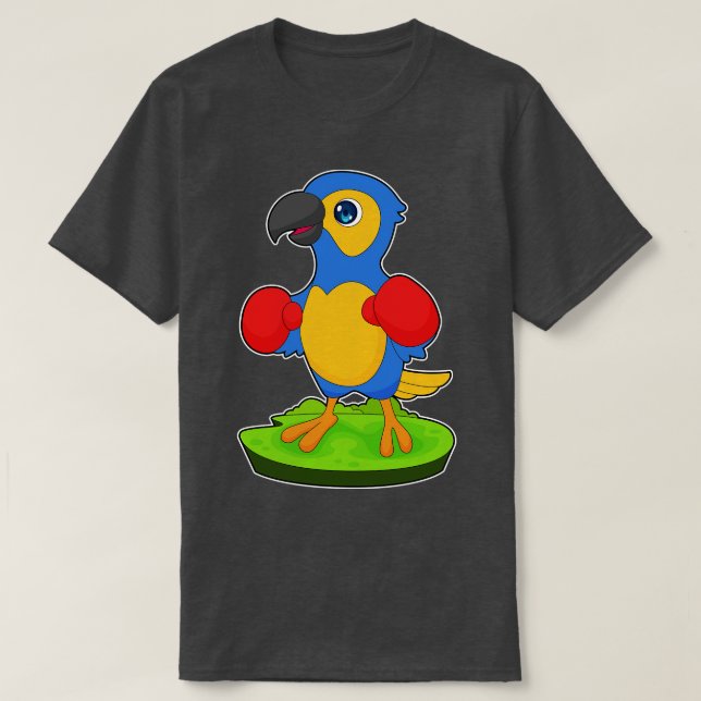 Parrot Boxer Boxing gloves T-Shirt (Design Front)