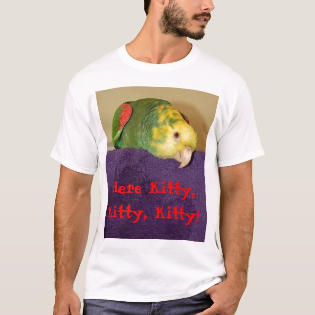 Parrot calling its human. T-Shirt (Front)