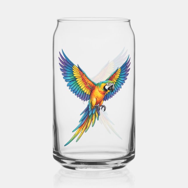 Parrot Can Glass (Front)