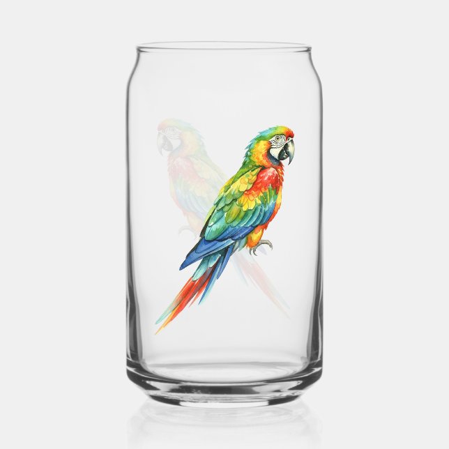 Parrot Can Glass (Front)