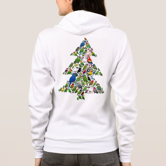Parrot Christmas Tree Hoodie (Back)