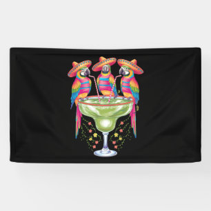 Parrot Cinco De Mayo Funny Drinking Mexican Fiesta Banner