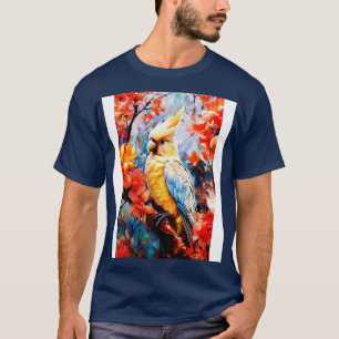 Parrot Cockatiel bird painting colours art Cockati T-Shirt