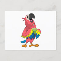 Parrot & Coconut with Drinking straw