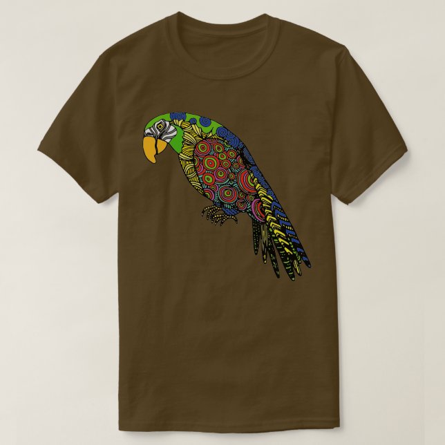 Parrot Colourful T-Shirt (Design Front)