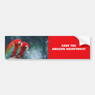 Parrot Couple Bumper Sticker
