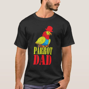 Parrot Dad Budgie Colourful Cute Bird Meme T-Shirt