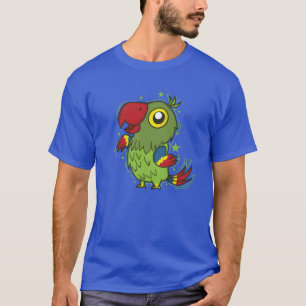 Parrot dances Bird speaking Animal girl T-Shirt