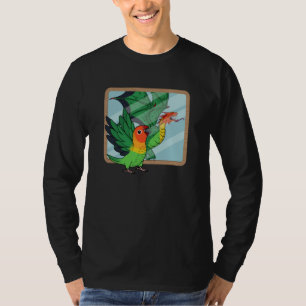 Parrot & Dragon Reflection I Fischers Lovebird T-Shirt