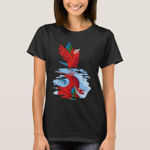 Parrot & Dragon Reflection I Green winged Macaw T-Shirt