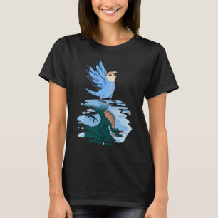 Parrot & Dragon Reflection I Peach faced Blue Love T-Shirt