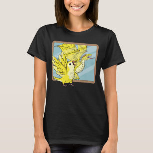 Parrot & Dragon Reflection I Yellow Lutino Monk Pa T-Shirt