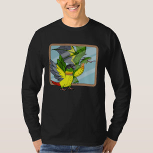 Parrot & Dragon Reflection I Yellow sided Green Ch T-Shirt