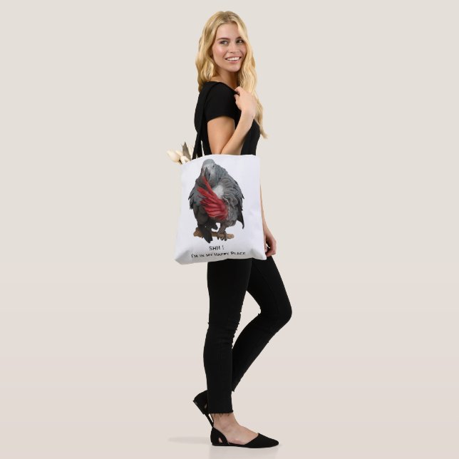 Parrot Dual Art Tote Bag, Different Both Sides Bag (On Model)