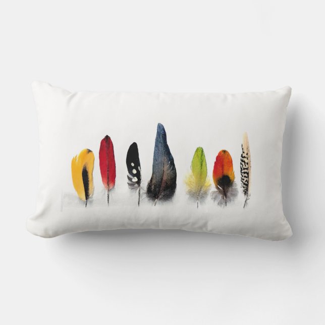 Parrot Feather Pillow (Front)
