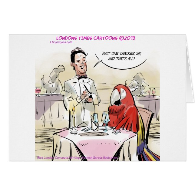 Parrot Fine Dining Funny (Front Horizontal)