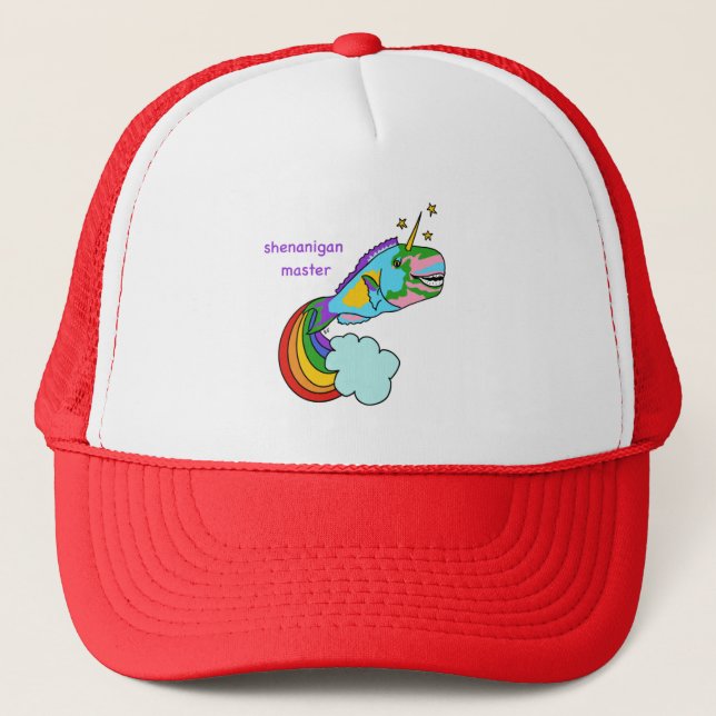 Parrot Fish Shenanigan Master Trucker Hat (Front)