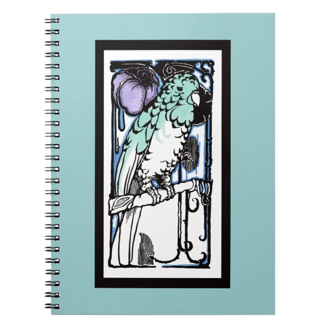 Parrot from the Twenties Spiral Notebook (Front)