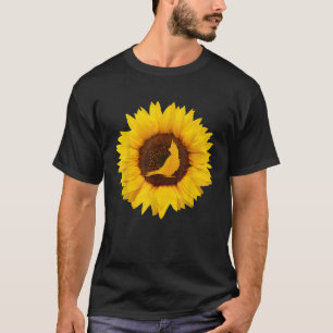 Parrot Gift For Women Men Parrakeet Bird Sunflower T-Shirt
