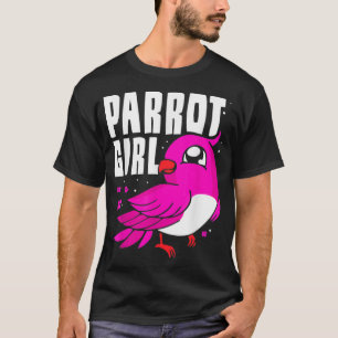 Parrot Girl Animal Pet Parrots Cute T-Shirt