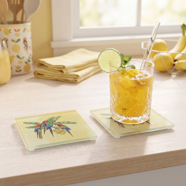 Parrot Glass Coaster (Creator Uploaded)