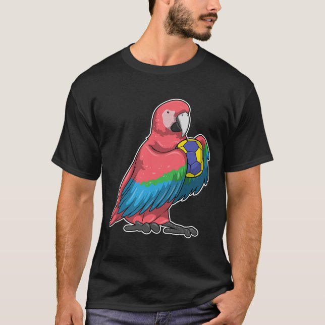 Parrot Handball player Handball T-Shirt (Front)