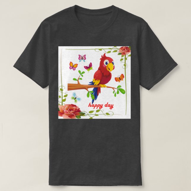parrot happy T-Shirt (Design Front)