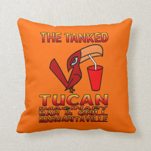Parrot Head Throw Pillow. Cushion