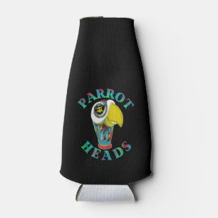 Parrot Heads Fan Fun In  Sun Designs Bottle Cooler