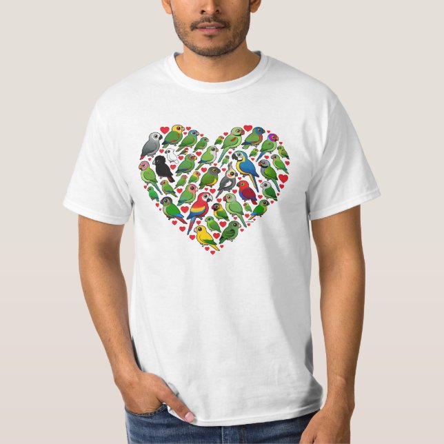 Parrot Heart T-Shirt (Front)