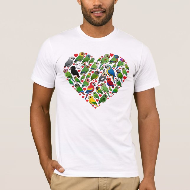 Parrot Heart T-Shirt (Front)