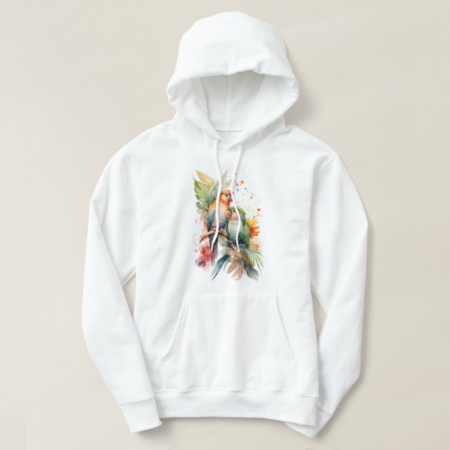 Parrot Hooded Sweatshirt (Design Front)
