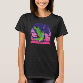 Parrot I Winged Dragon I Screaming Peach fronted C T-Shirt
