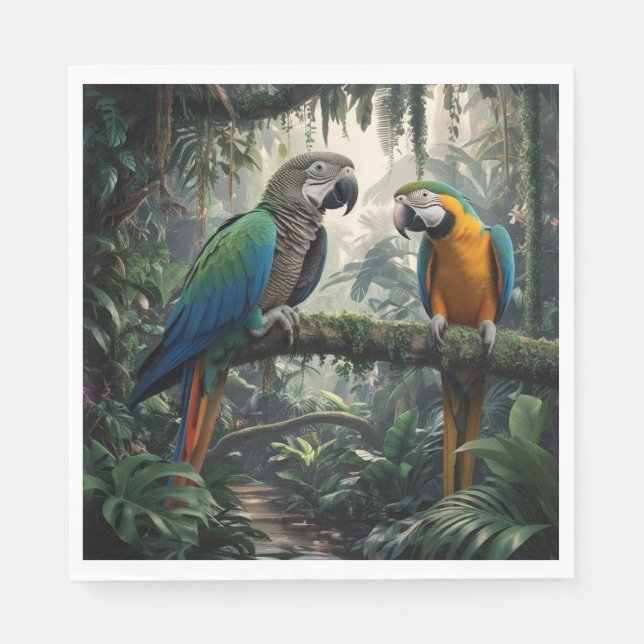 Parrot jungle  napkin (Front)