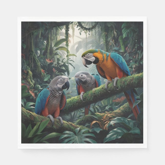 Parrot jungle  napkin (Front)