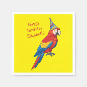 Parrot Kids Birthday Party Napkin